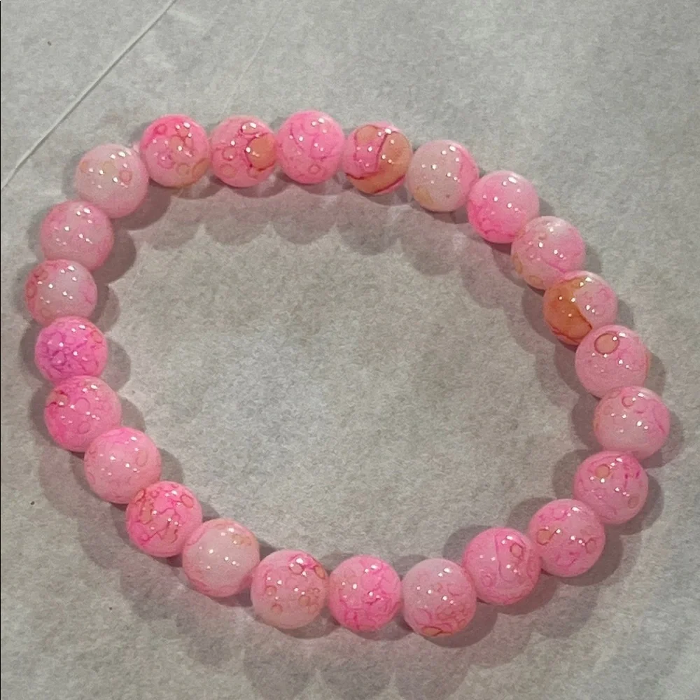 Pink Beaded Bracelet
